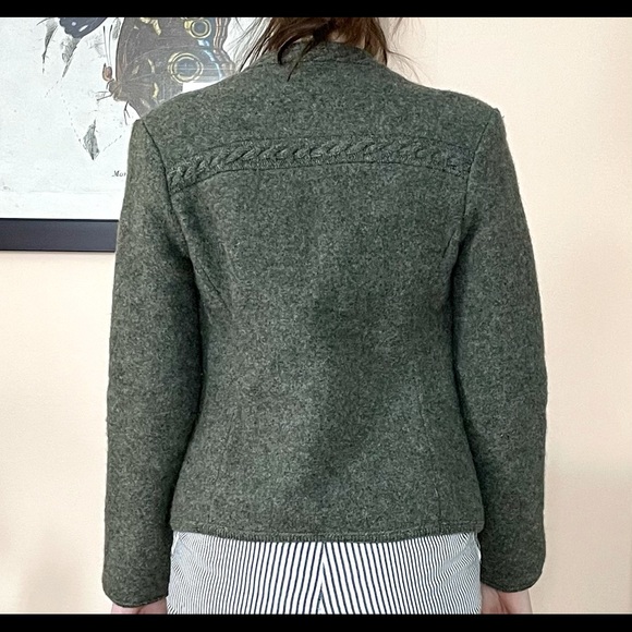 Vintage Boos sweater cardigan dark green - Picture 3 of 7